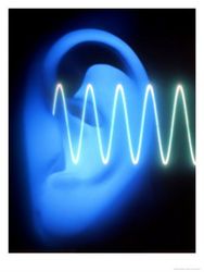 Ear-with-Sound-Wave-Photographic-Print-C12459331